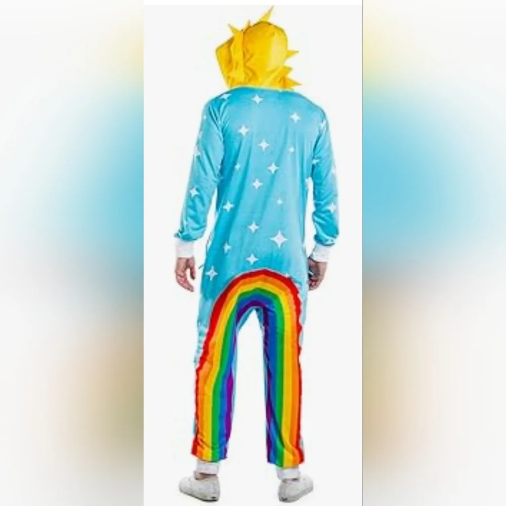 New Unisex Tipsy Elves Rainbow Onesie - Picture 5 of 14